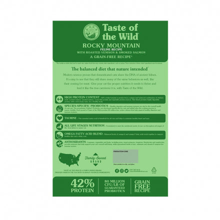 Comida Gato Taste of the Wild Rocky Mountain