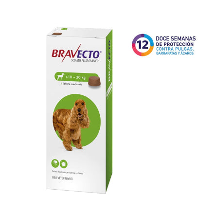 Antiparasitario para Perros Bravecto 10 a 20kg