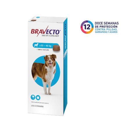 Antiparasitario para Perros Bravecto 20 a 40kg