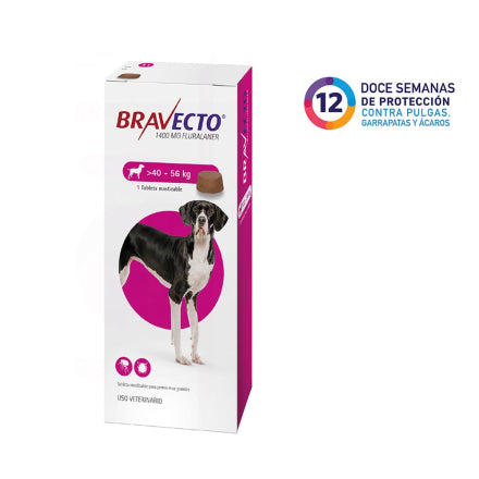 Antiparasitario para Perros Bravecto 40 a 56kg