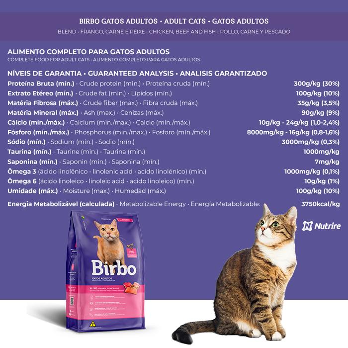 Comida Gato Birbo Adulto 7kg