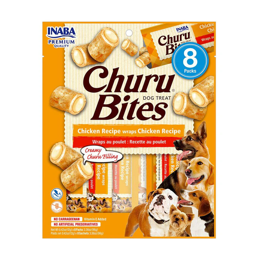 Snacks para Perro Churu Dog Bites Pollo x8u