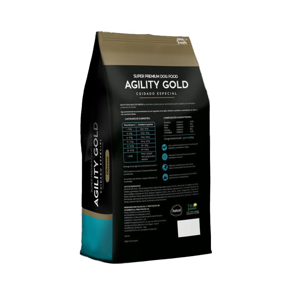 Comida Perro Agility Gold Adultos Obesos 7kg