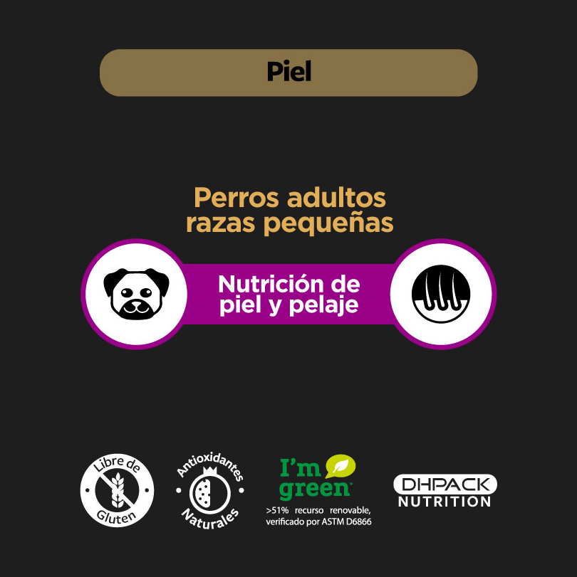 Comida Perro Agility Gold Adulto Pequeño Piel 8kg