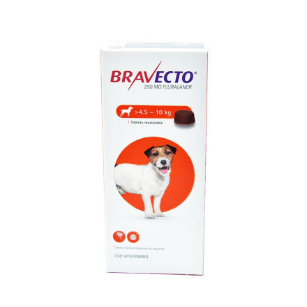 Antiparasitario para Perros Bravecto 4.5 a 10kg