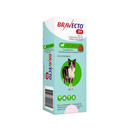 Antiparasitario para Perros Bravecto 1M 10 a 20kg