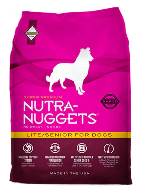 Nutra Nuggets Lite Senior Perro 15 kg