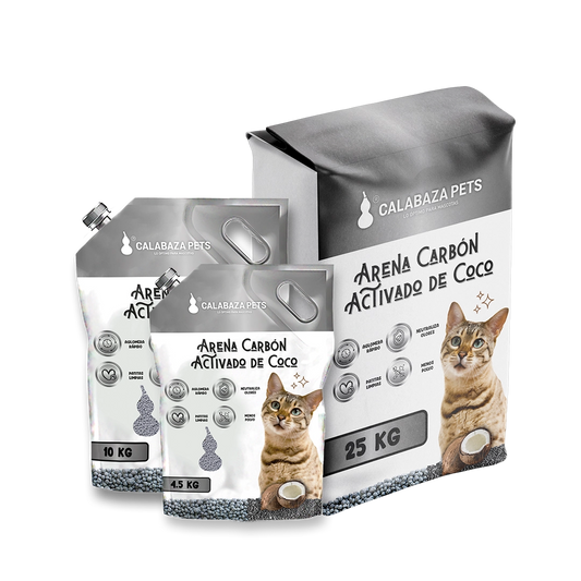 Arena para Gatos Calabaza Pets Carbon Activado 25kg