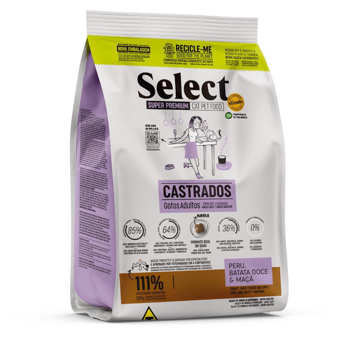 Comida Gato Monello Select Castrados 7kg