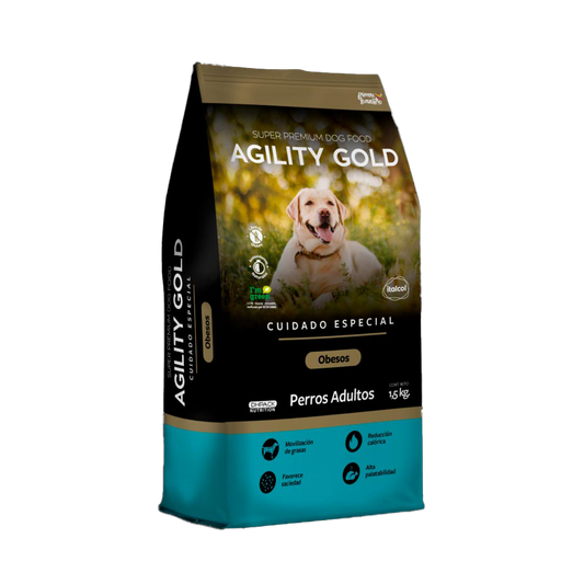 Comida Perro Agility Gold Adultos Obesos 7kg