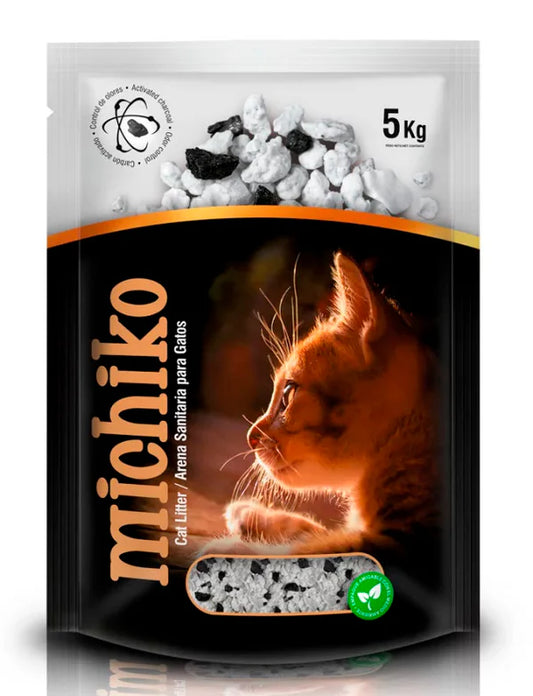 Arena para Gatos Michiko Carbon Activado 5kg