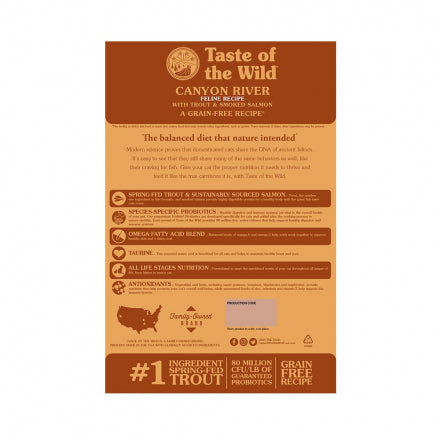 Comida Gato Taste of the Wild Canyon River