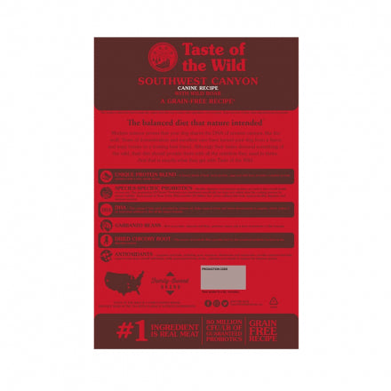 Comida de Perro Taste of the Wild Adulto Jabalí 12.2kg